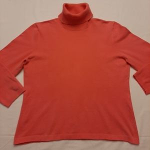 LOFT 3/4 Sleeve Turtle Neck Sweater